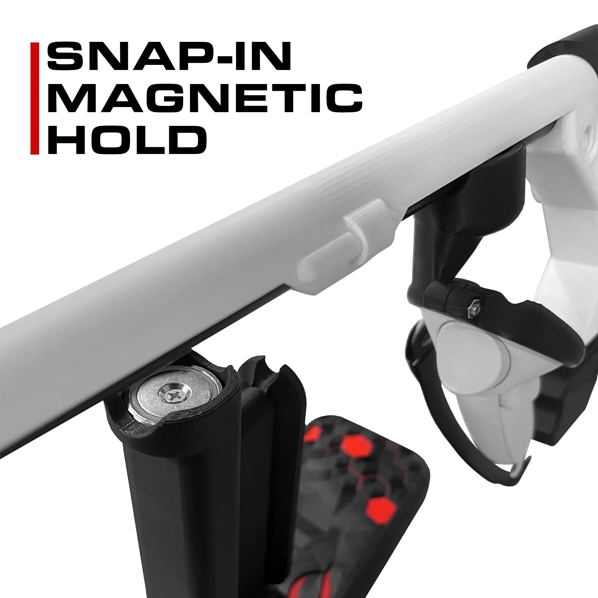 Olen VR Gun Stock Stand Magnetic Hold Infographic