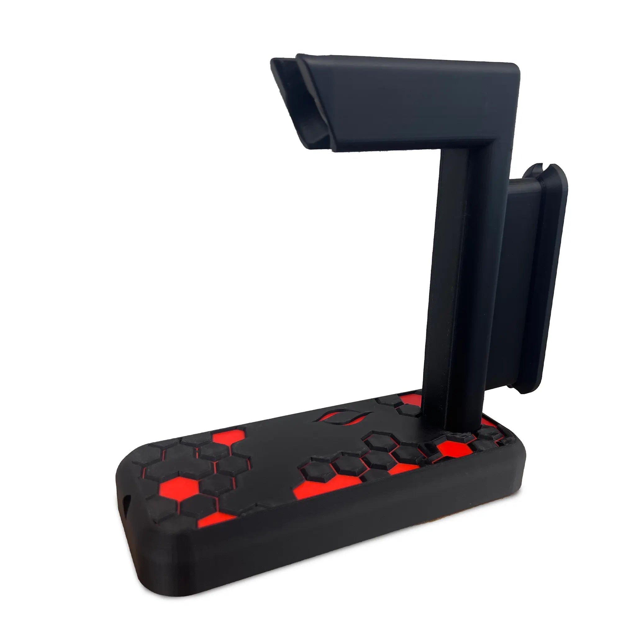 Olen VR SPINE VR Gun Stock Stand in Black Red Hex Front Angle