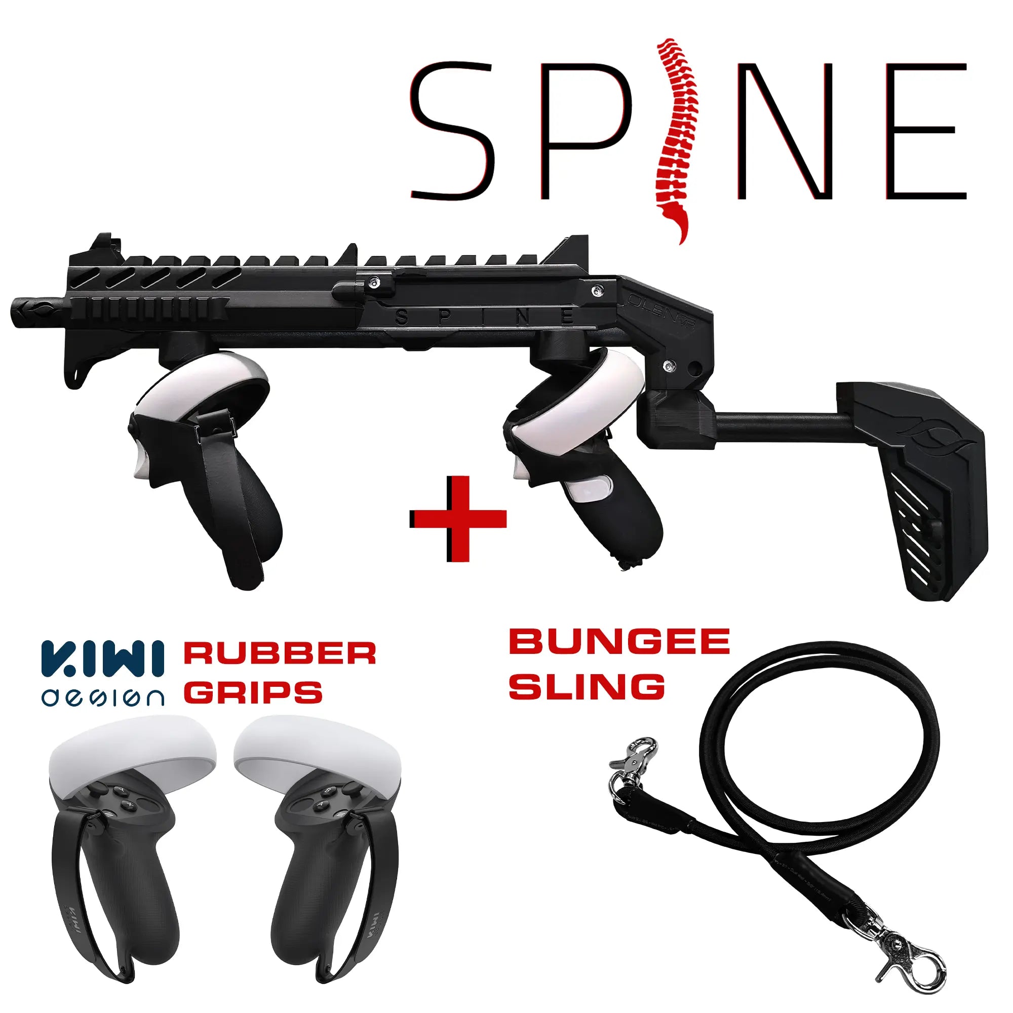 SPINE VR Gun Stock Essentials Pack for Meta Quest 2