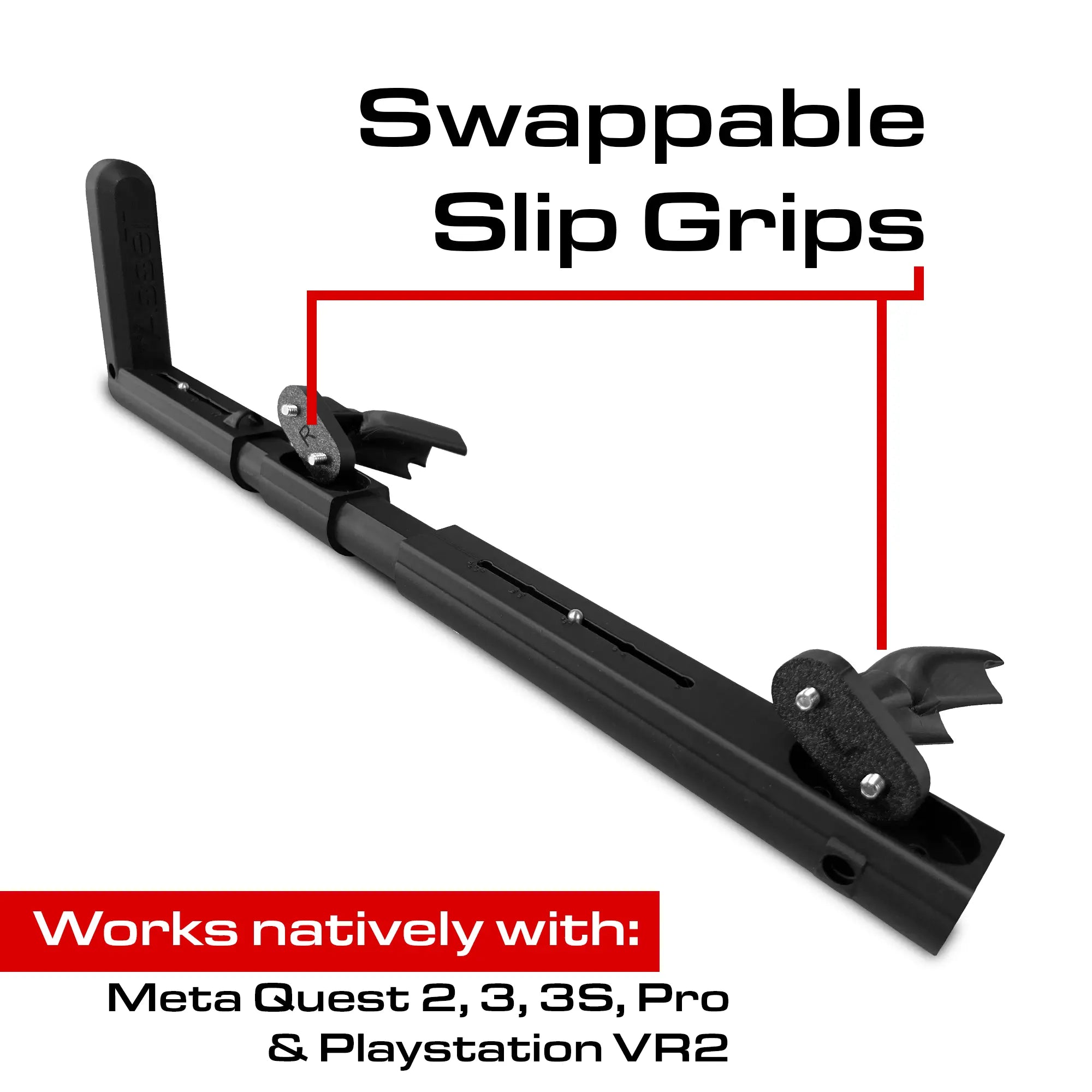 The Asset VR Gun Stock Modularity and Compatibility Infographic